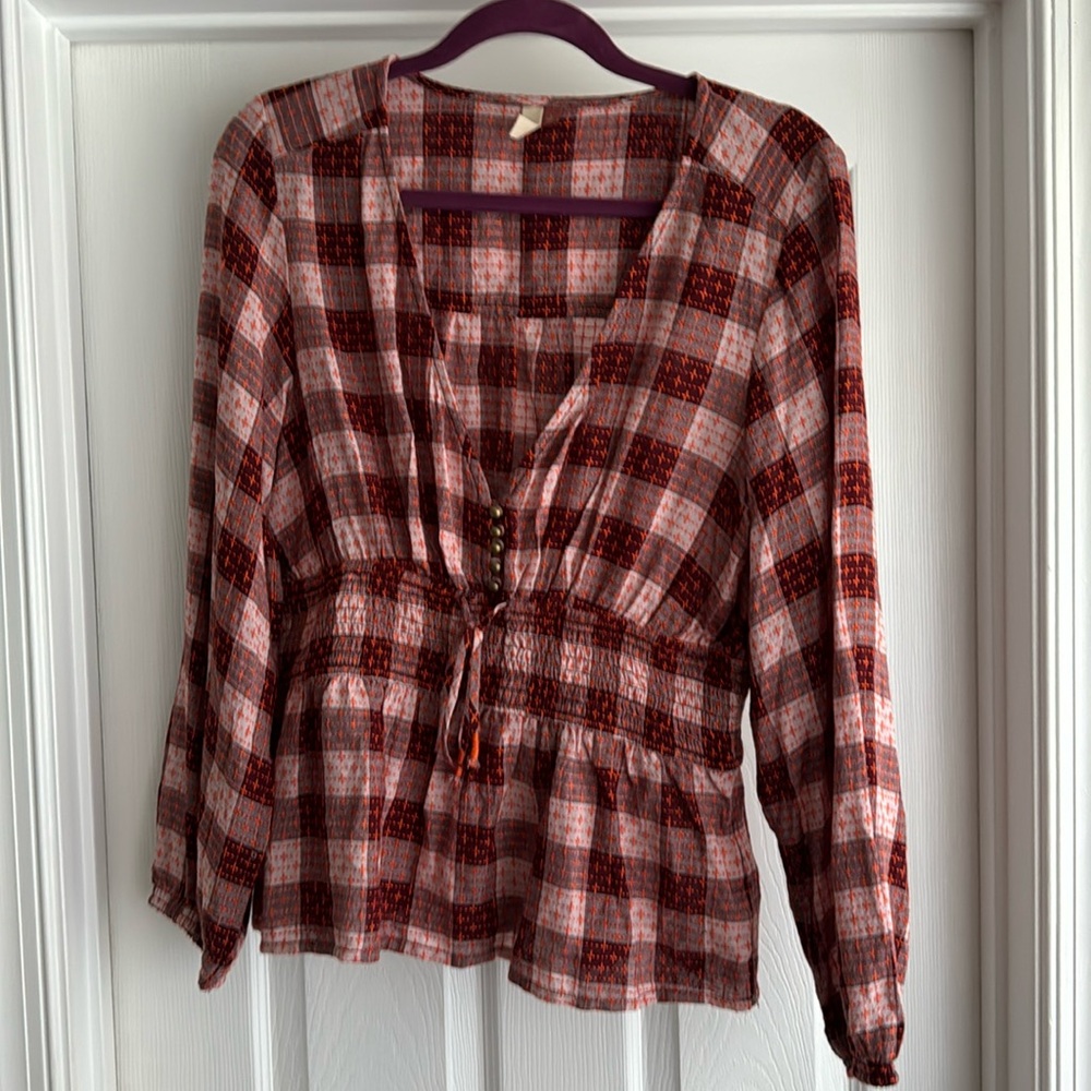 NWOT Anthropology Pilcro top